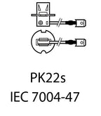 LED-lampa för bil – H3 – PK22s – 6000K – 9 LED – SMD 5630 – 2-pack