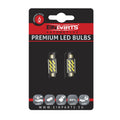 LED-lampa för bil – C5W/ C10W – SV8.5–8 – 6000K – 6 LED – SMD 7020 – 2-pack