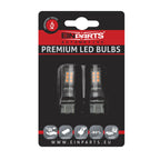 LED-lampa för bil – W2,1x9,5d1/5W – W3x16q – 1000–1500K (Röd) – 21 LED