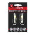 LED-lampa för bil – W16W – W2,1x9,5d – 6000K – 15 LED – SMD 2835 – 2-pack