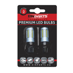 LED-lampa för bil – W2,1x9,5d1/5W – W3x16q – 6000K – 66 LED – SMD 2016 – 2-pack