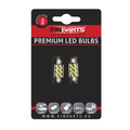 LED-lampa för bil – C5W/ C10W – SV8.5–8 – 6000K – 6 LED – SMD 7020 – 2-pack