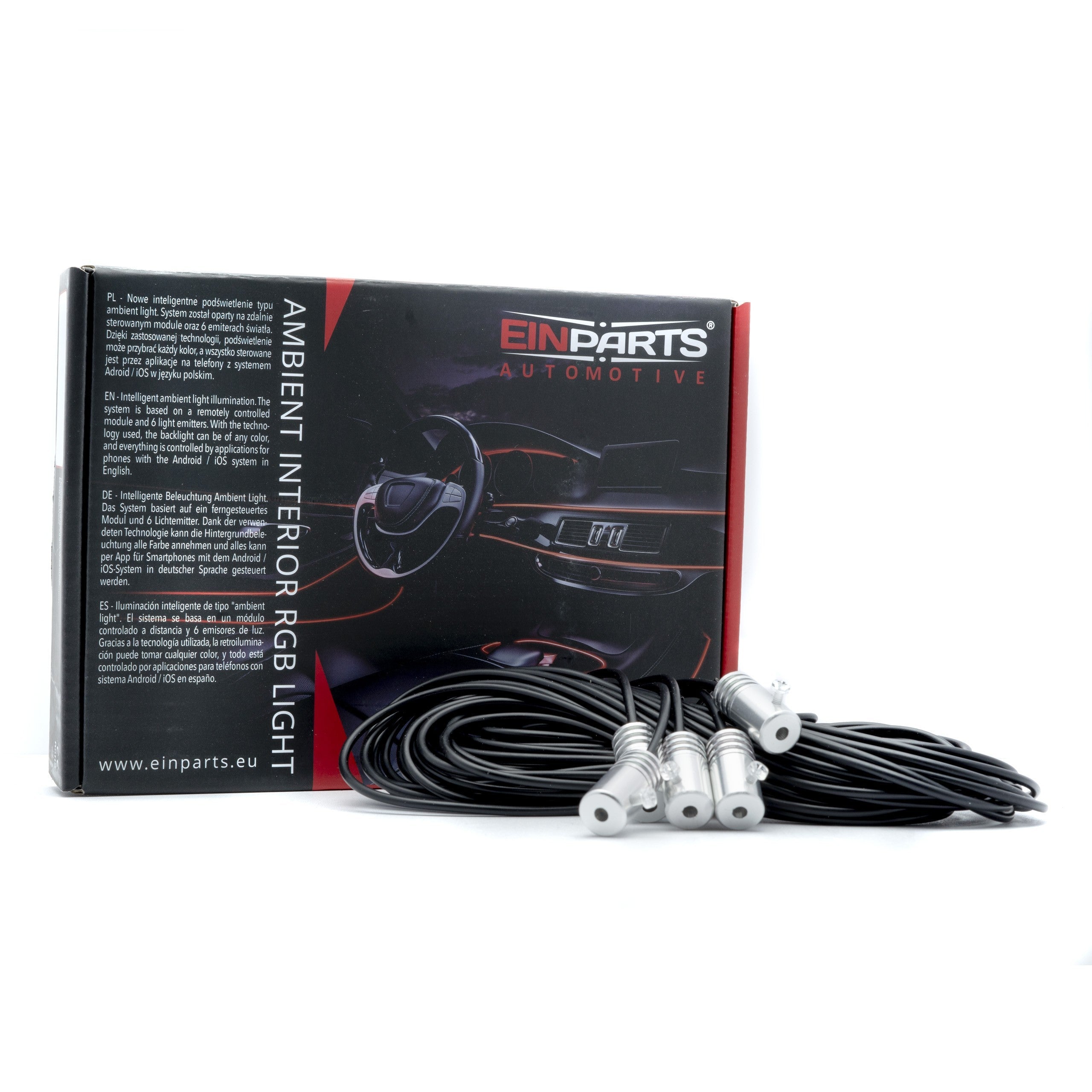 Ambient LED-belysning – Flerfärgad – 9V - 16V – 6000 (600cm)