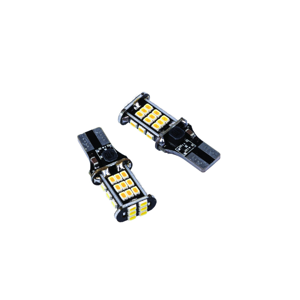 LED-lampa för bil – W16W – W2,1x9,5d – 1700–1800K (Orange) – 30 LED – SMD 3020