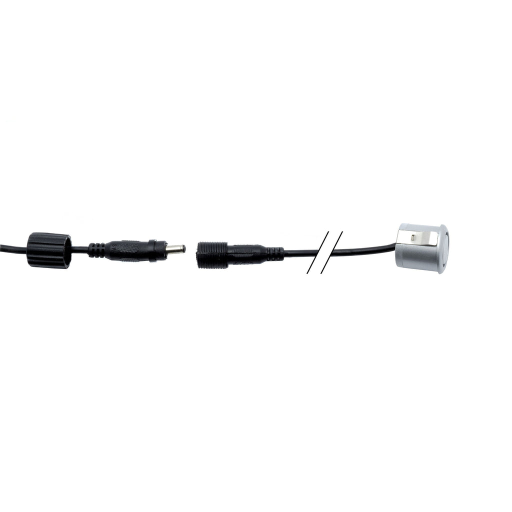 Parkeringssensor med display – Silver – ultraljudssensor – 4 sensorer – 4x 2,5 m