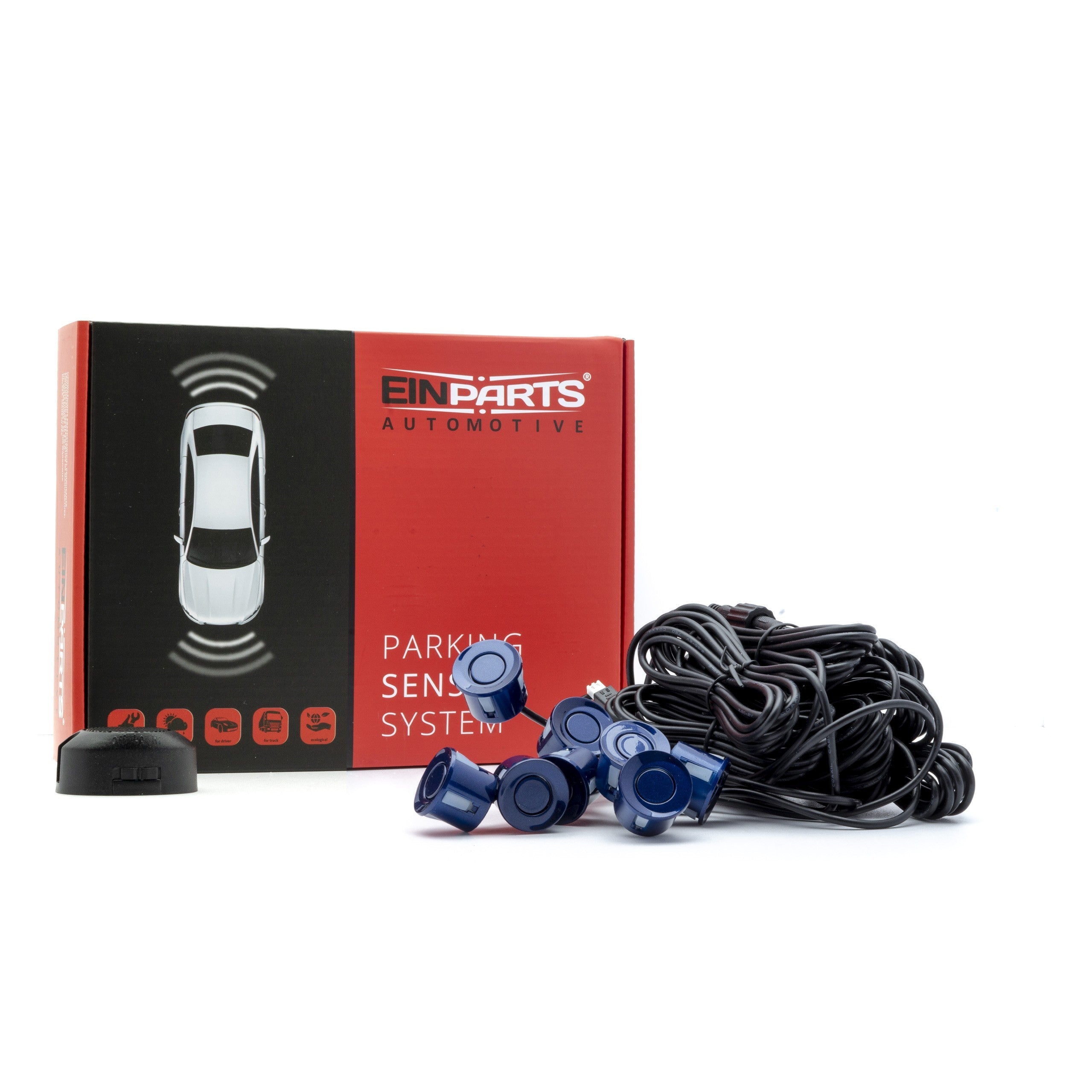 Parkeringssensor med summer – Indigoblå – 8 sensorer