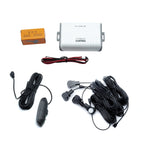 Parkeringssensor med display – Silver – ultraljudssensor – 4 sensorer – 4x 2,5 m