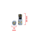 LED-lampa för bil – W5W – W2,1x9,5d – 1700–1800K (Orange) – 12 LED – SMD 2016