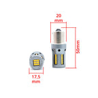 LED-lampa för bil – PY21W – BAU15S – 1700–1800K (Orange) – 66 LED – SMD 2016