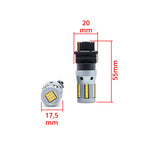 LED-lampa för bil – P27W – W2,1x9,5d,5x16q – 1700–1800K – 66 LED – SMD 2016