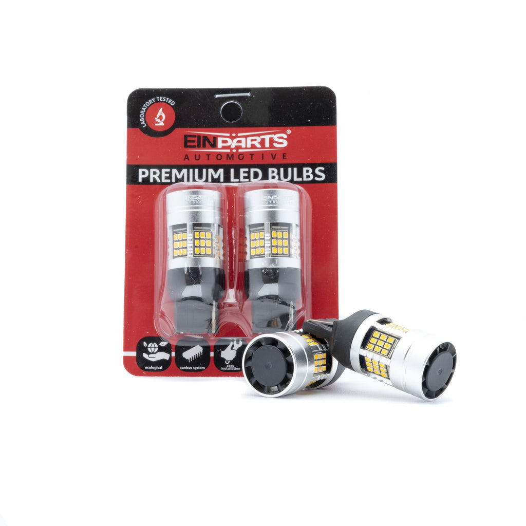 LED-lampa för bil – W2,1x9,5d1W – W3X16D – 1700–1800K (Orange) – 54 LED