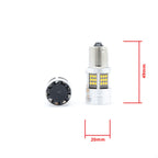 LED-lampa för bil – PY21W – BAU15S – 1700–1800K (Orange) – 54 LED – SMD 2016