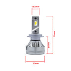 LED-konverteringssats – H7 – 3000K - 6500K (AI-styrning) – 9V - 16V – PG18.5D-1