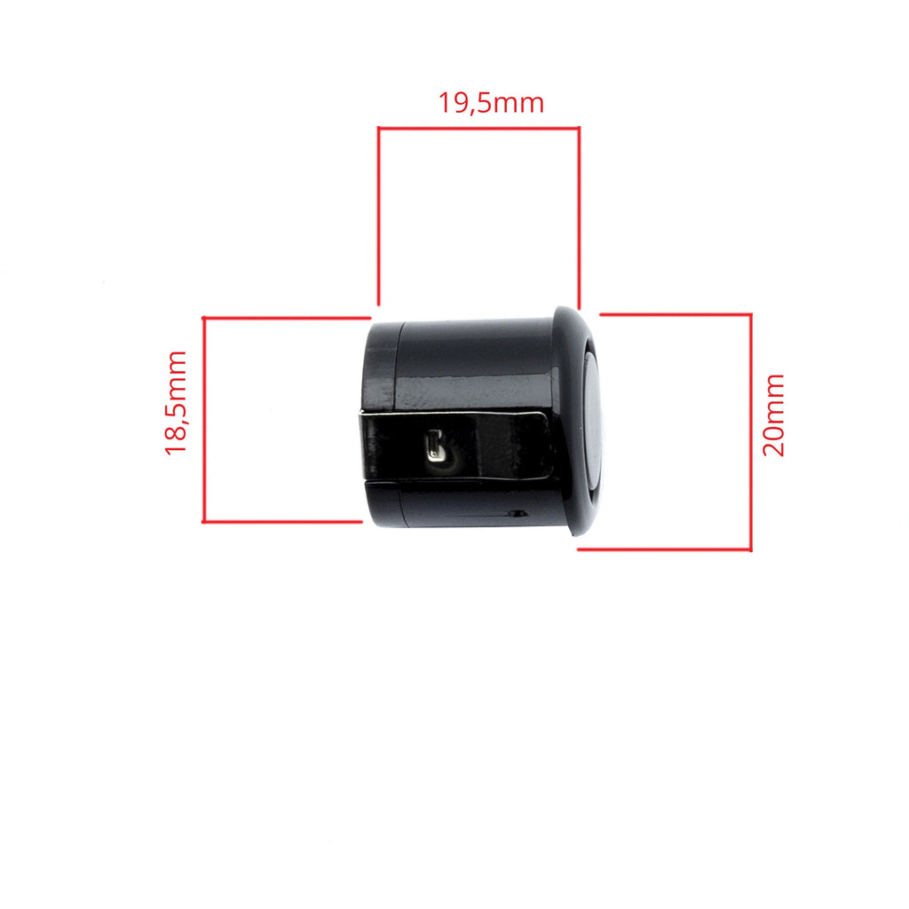 Parkeringssensor med summer – Svart – 18.5 mm – 8 sensorer