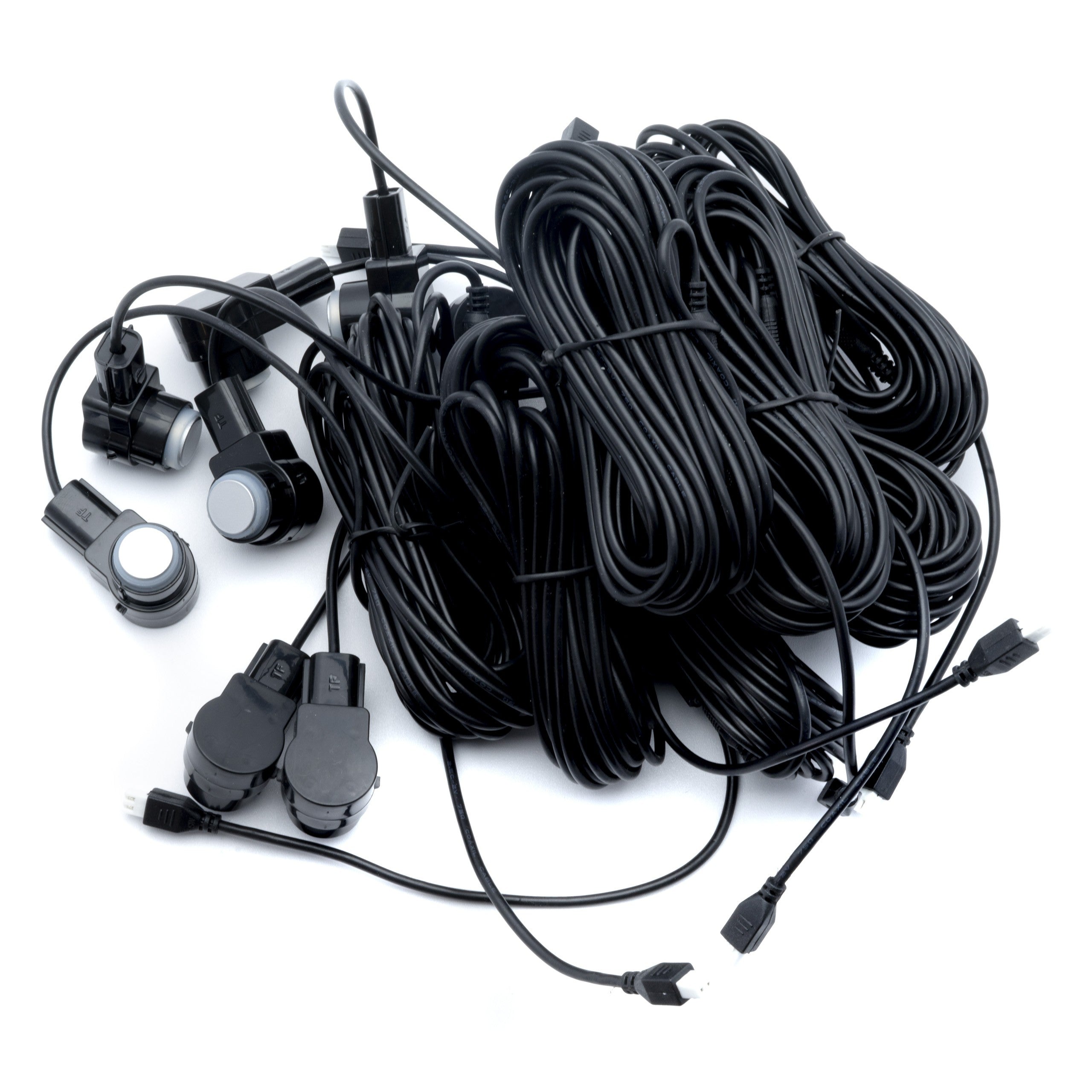 Parkeringssensor med summer – Silver – 8 sensorer