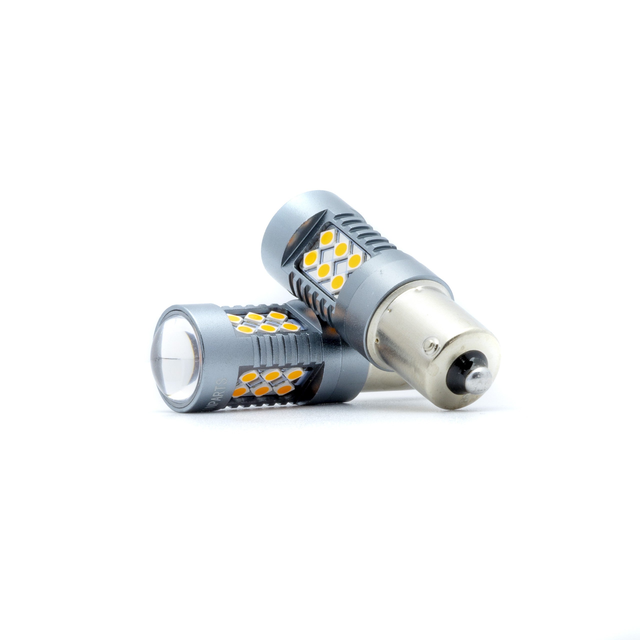 LED-lampa för bil – PY21W – BAU15S – 1700–1800K (Orange) – 24 LED – SMD 3030