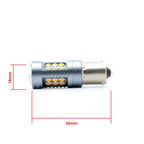 LED-lampa för bil – PY21W – BAU15S – 1700–1800K (Orange) – 24 LED – SMD 3030