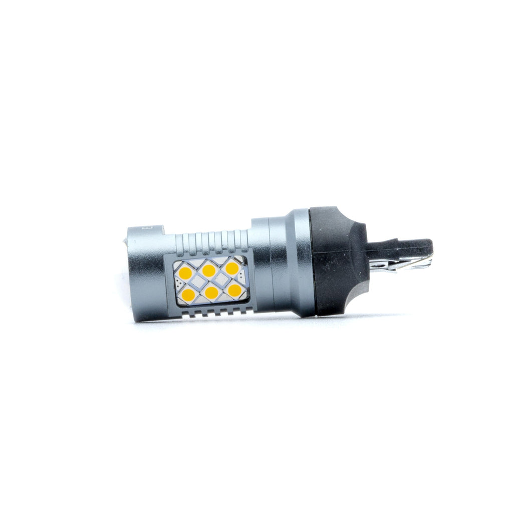 LED-lampa för bil – W21W – W3X16D – 1700–1800K (Orange) – 24 LED – SMD 3030