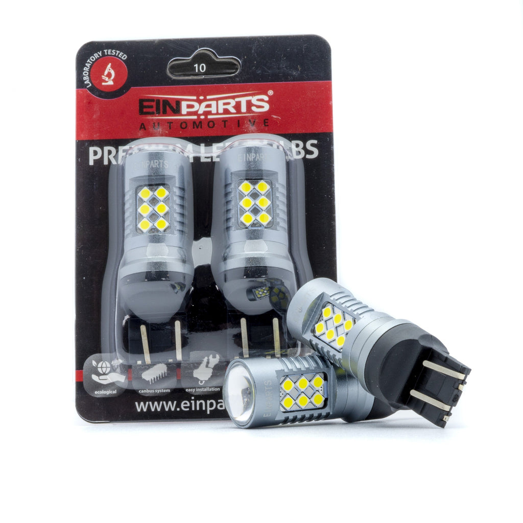 LED-lampa för bil – W2,1x9,5d1/5W – W3X16D – 6000K – 24 LED – SMD 3030 – 2-pack