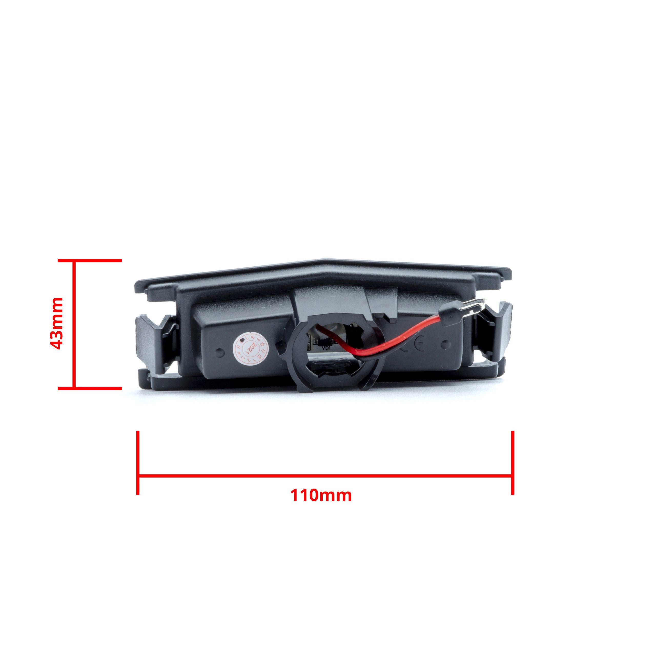 LED-skyltbelysning Mazda 2/Mx-5 – 43 × 42 mm