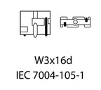 LED-lampa för bil – W21W – W3X16D – 1000–1500K (Röd) – 24 LED – SMD 3030