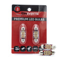 LED-lampa för bil – C5W – SV8.5–8 – 6000K – 12 LED – SMD – 36 mm – 2-pack