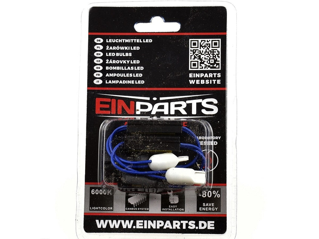 LED-motstånd och CANbus-tillbehör – W5W – W2,1x9,5d – 9V - 16V – 2-pack
