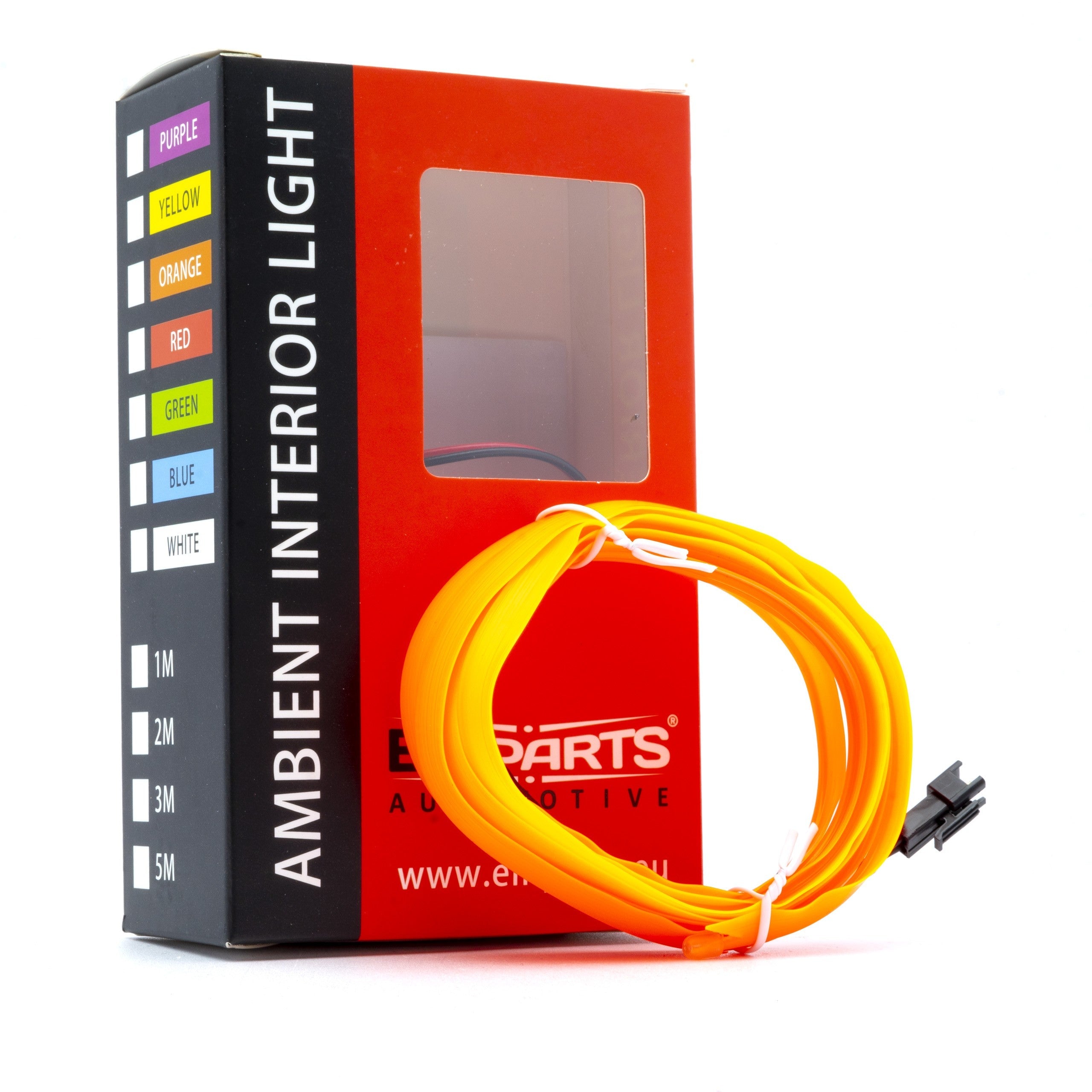 Ambient LED-belysning – Orange – 9V - 16V – 2000 (200cm)