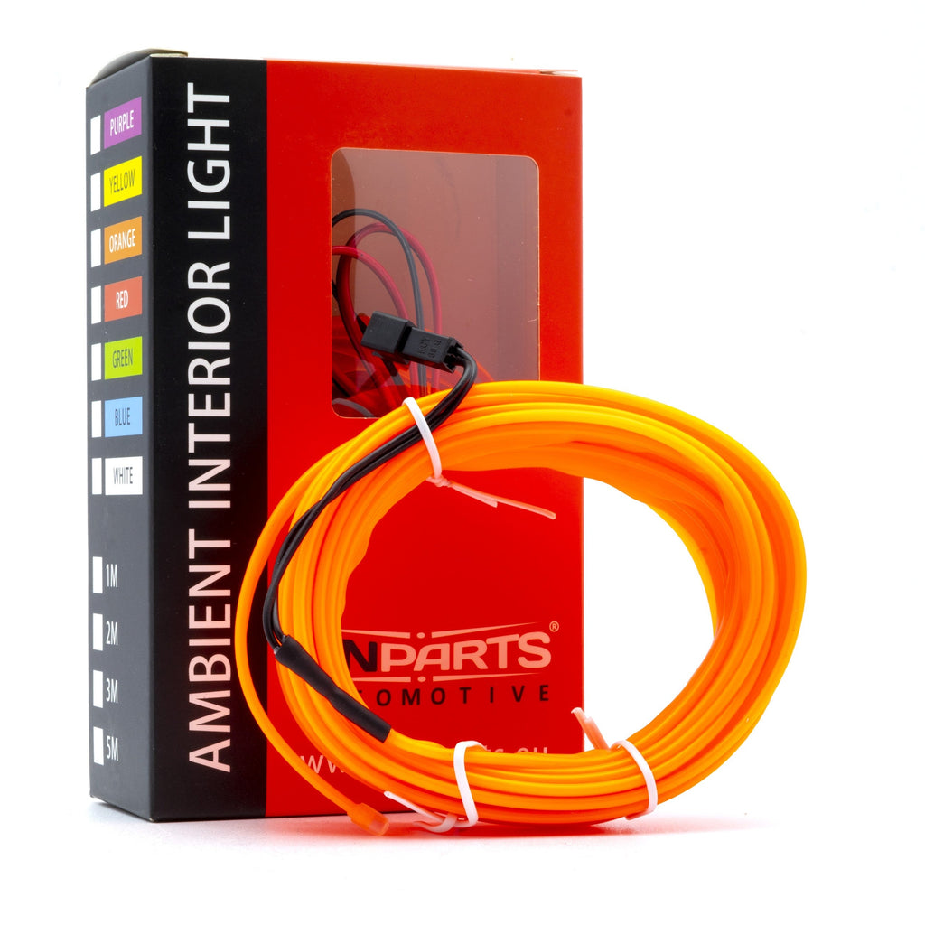 Ambient LED-belysning – Orange – 9V - 16V – 5000 (500cm)