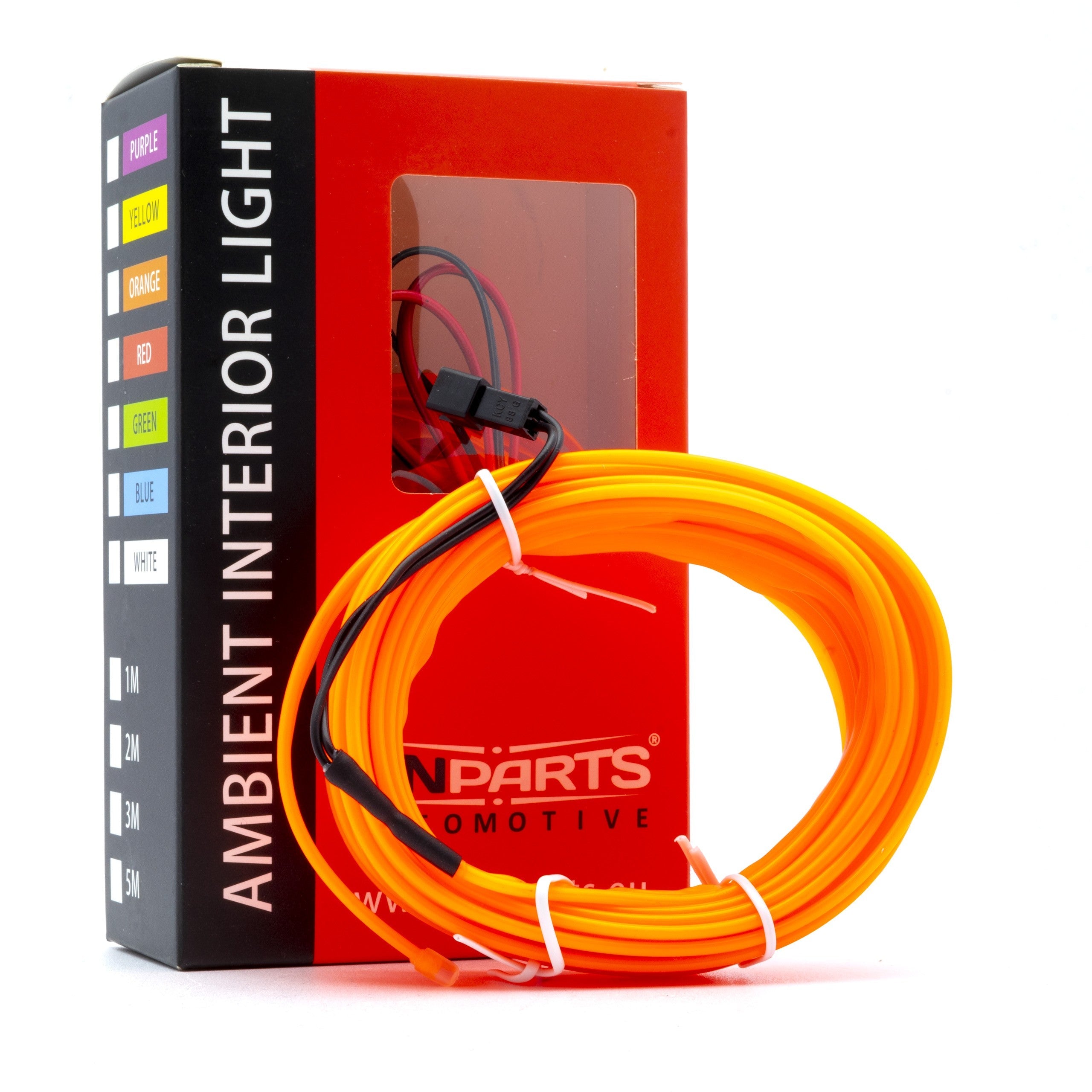 Ambient LED-belysning – Orange – 9V - 16V – 5000 (500cm)