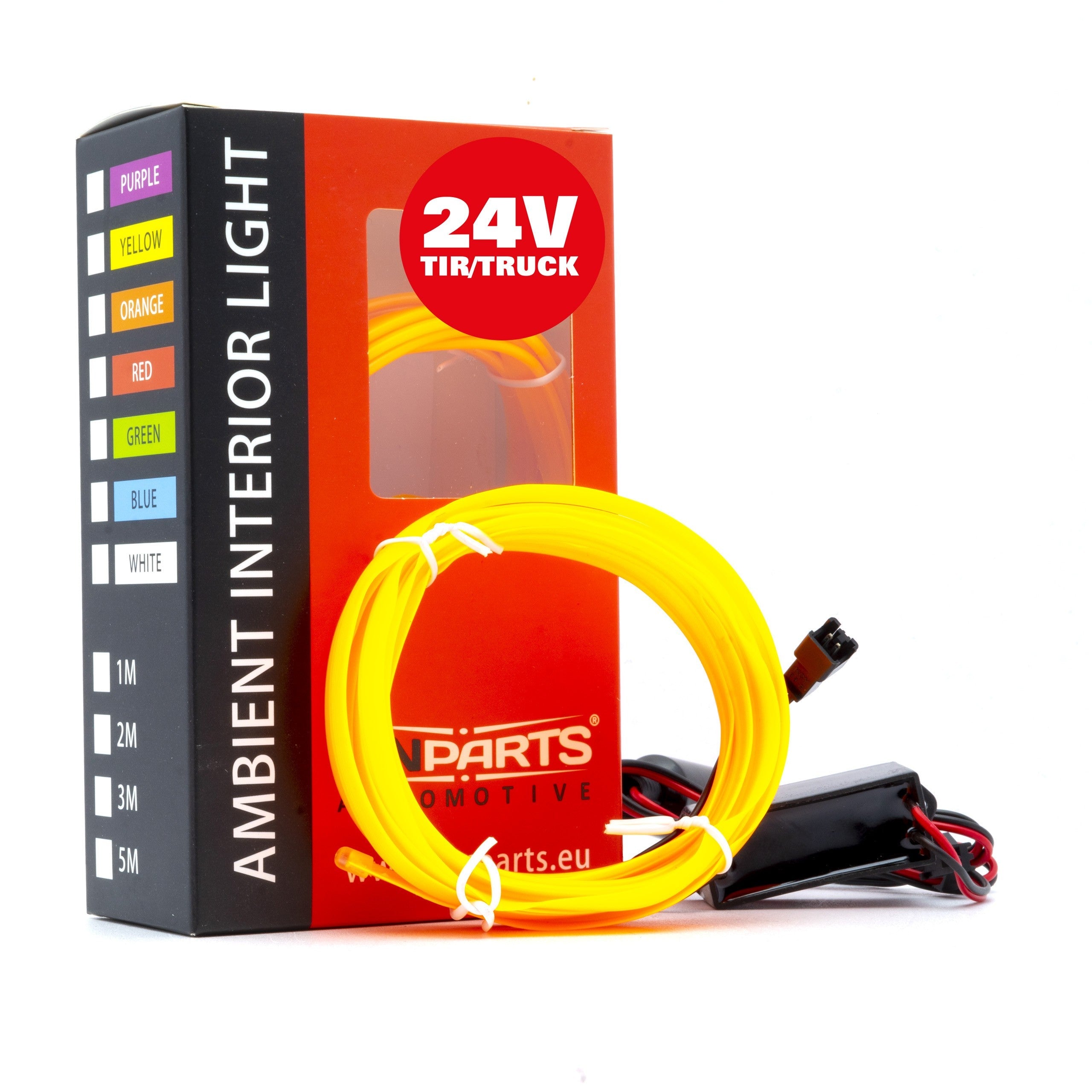 Ambient LED-belysning – Bursztynowy – 24V – 2000 (200cm)
