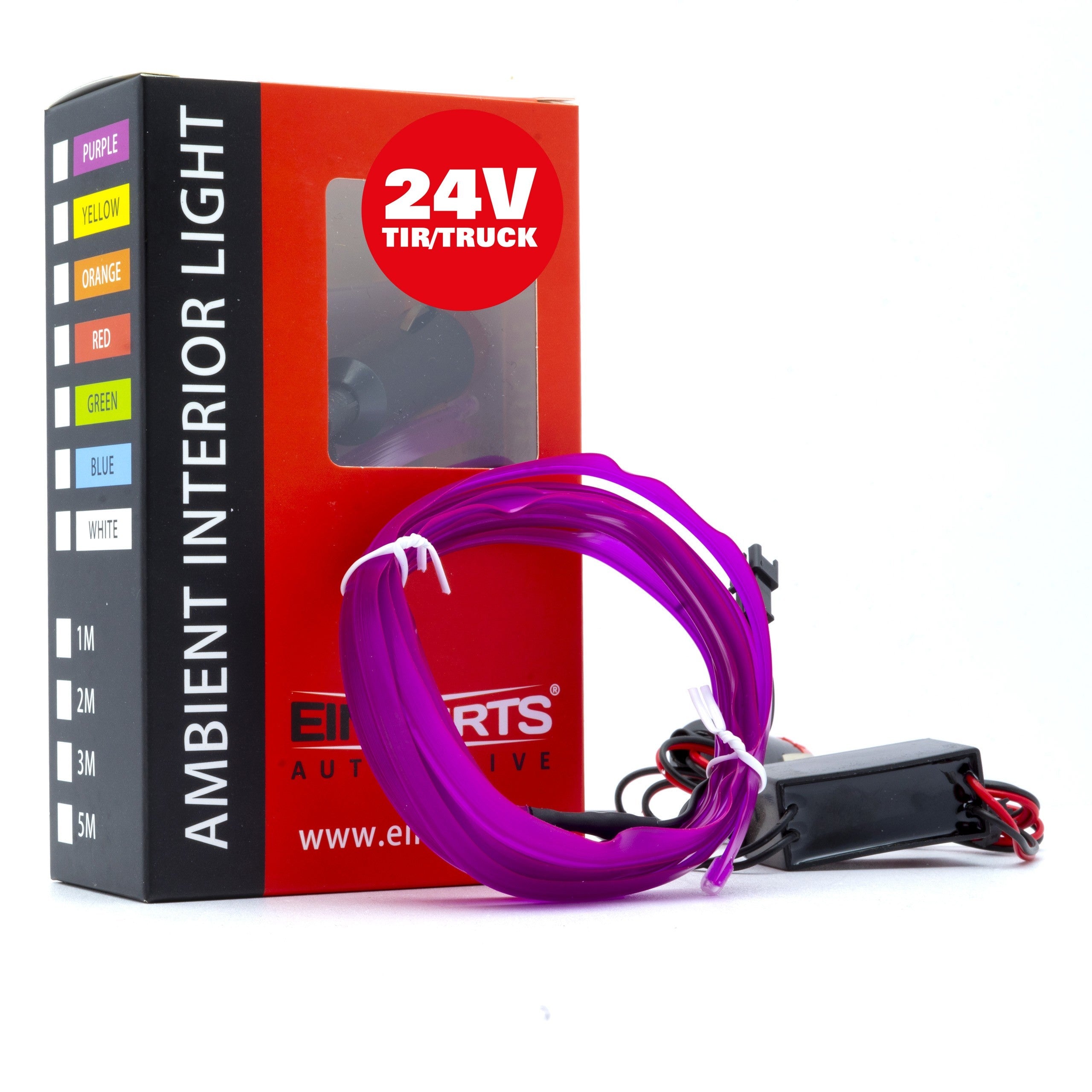 Ambient LED-belysning – Lila – 24V – 2000 (200cm)
