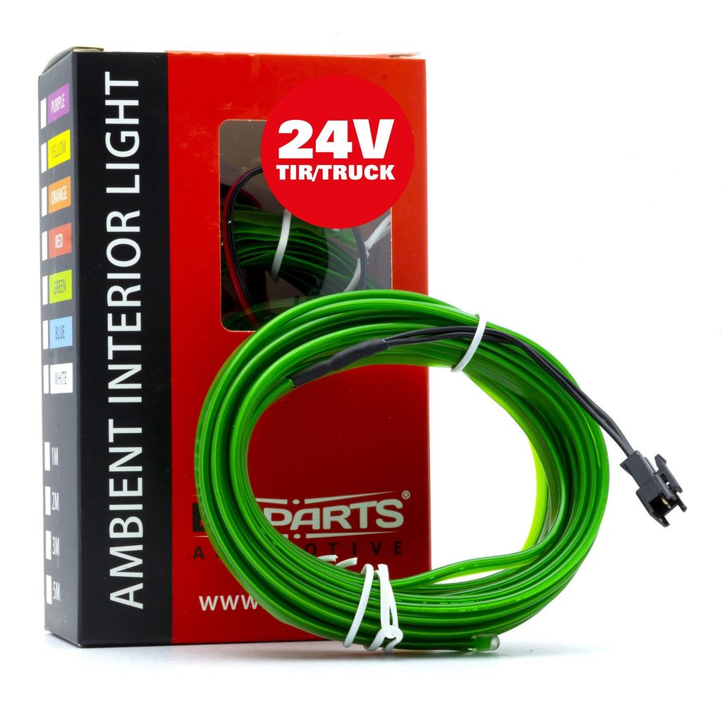 Ambient LED-belysning – Grön – 24V – 5000 (500cm)