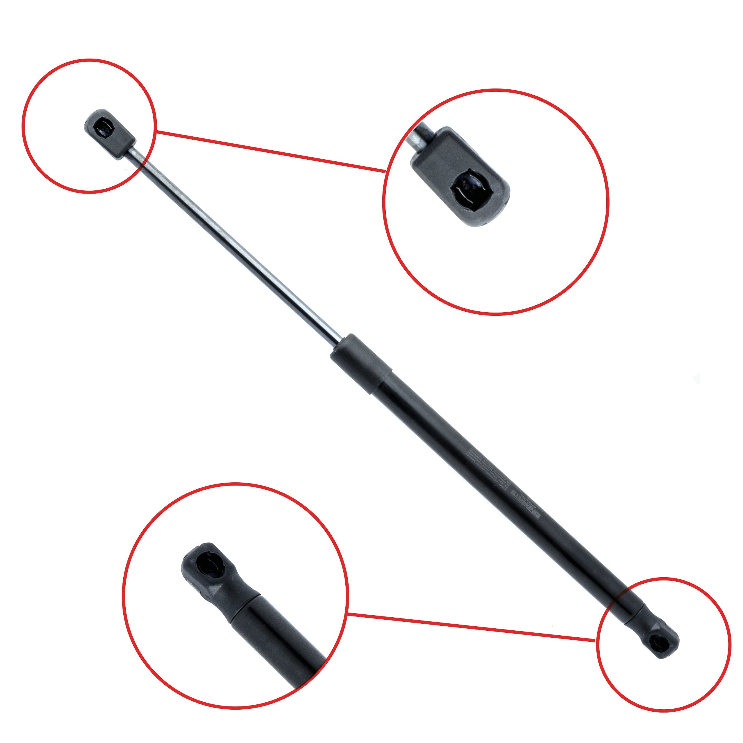 Gasfjäder till baklucka Fiat Sedici/Suzuki SX4 – 445 mm/ 420 N