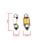 LED-lampa för bil – C5W – SV8.5–8 – 5000K – 12 LED – SMD 4014 – 31 mm – 2-pack