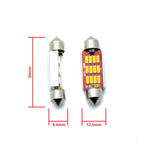 LED-lampa för bil – C5W – SV8.5–8 – 5000K – 12 LED – SMD 4014 – 39 mm – 2-pack