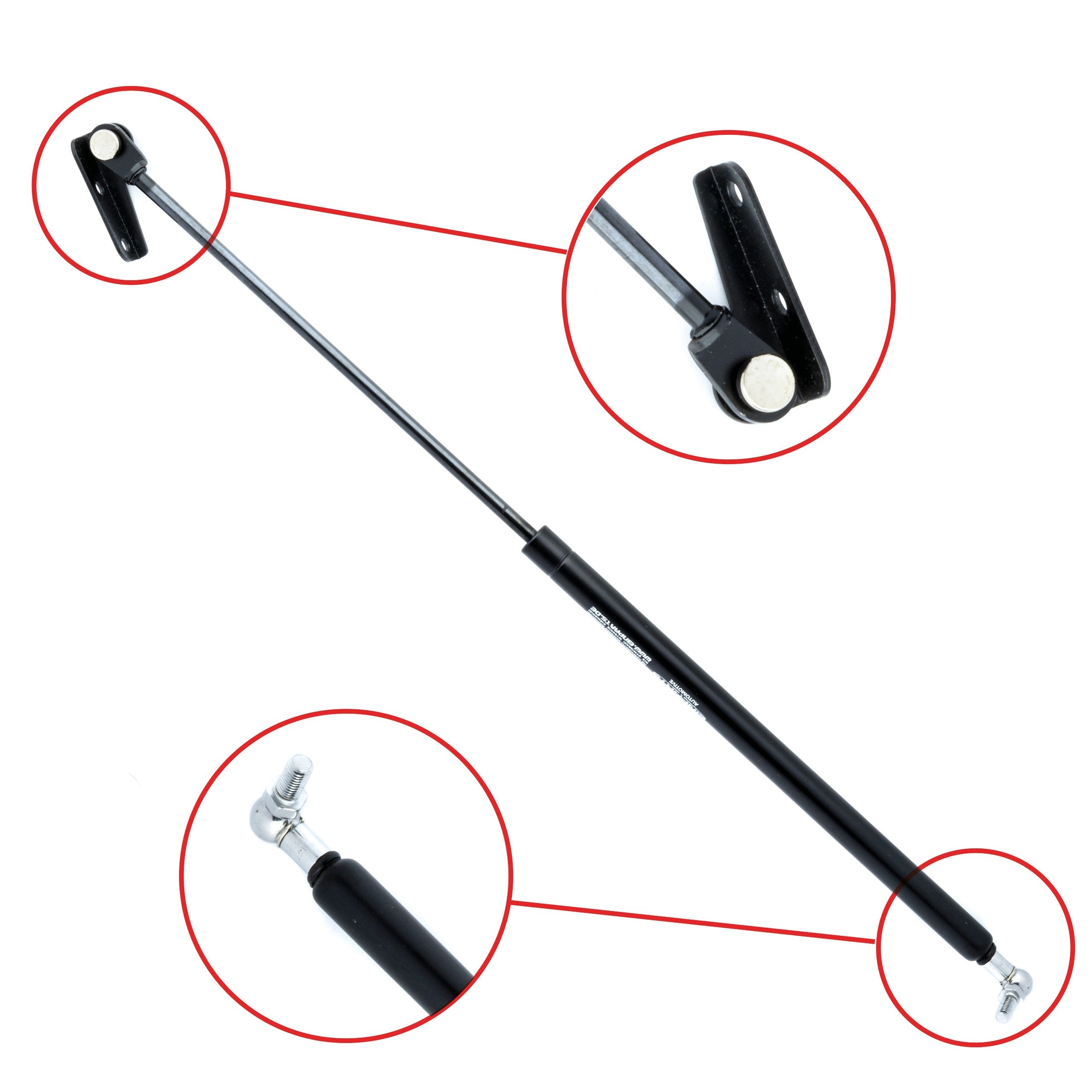 Gasfjäder till baklucka Suzuki Swift I höger – 614 mm/ 190 N