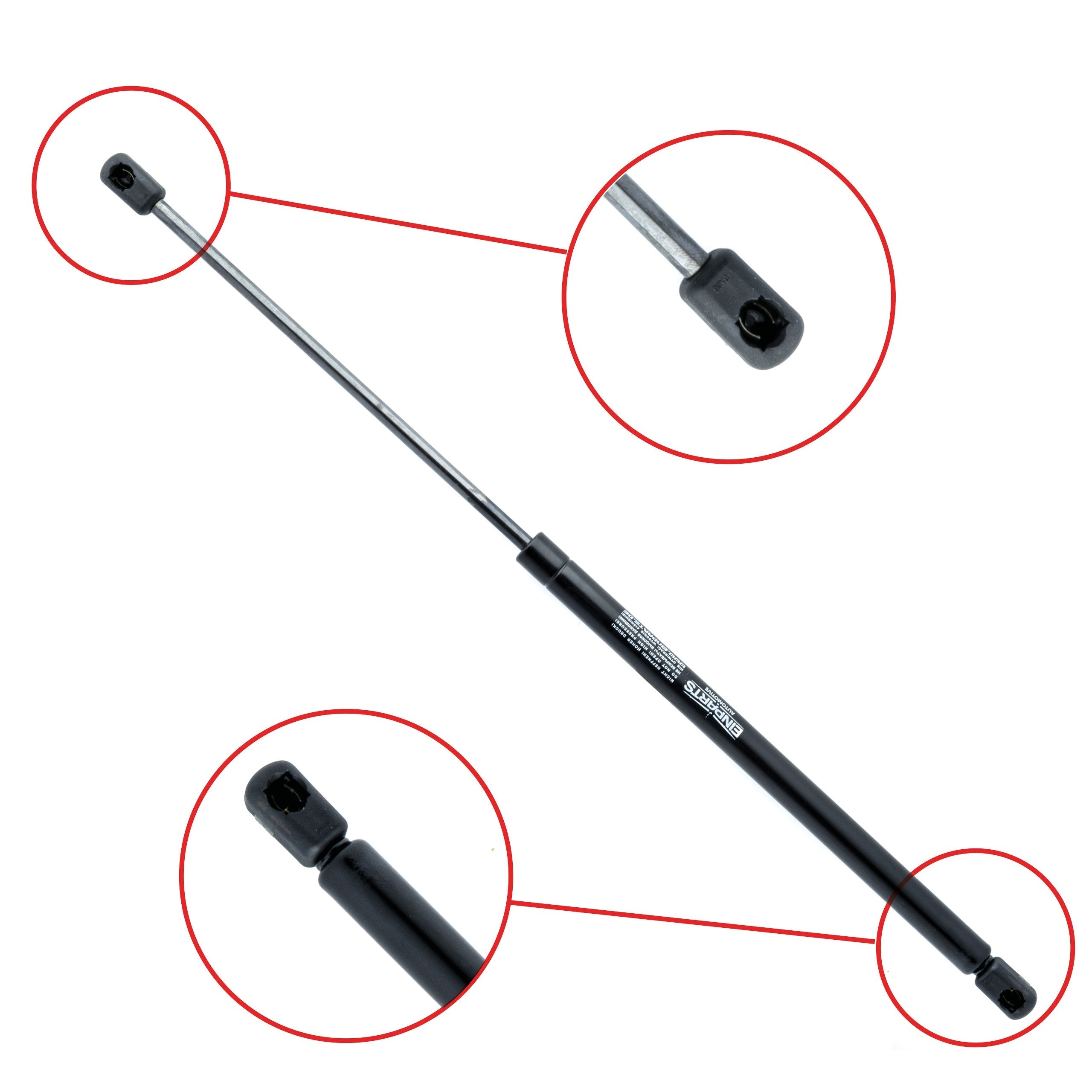 Gasfjäder till baklucka Toyota Aygo I B10 – 517,5 mm/ 295 N