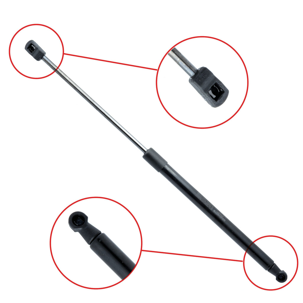 Gasfjäder till baklucka Toyota Avensis II – 485 mm/ 565 N – Svart