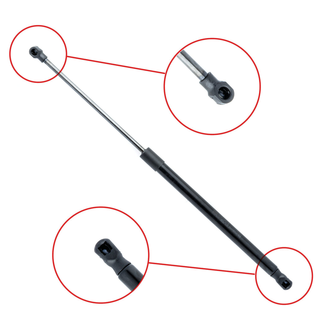 Gasfjäder till baklucka VW Polo IV – 500 mm/ 380 N – Svart