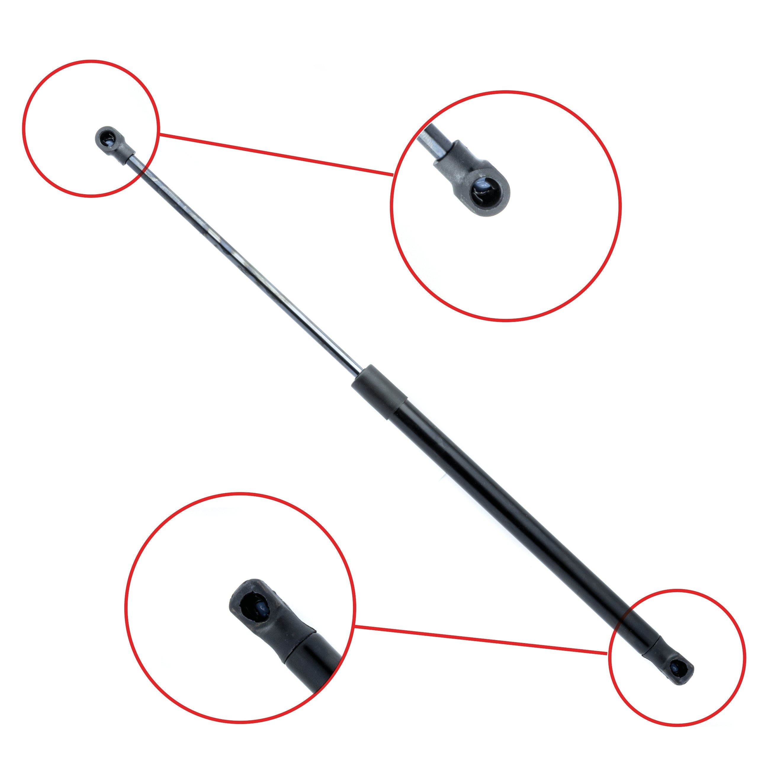 Gasfjäder till baklucka Seat Altea – 500 mm/ 420 N – Svart