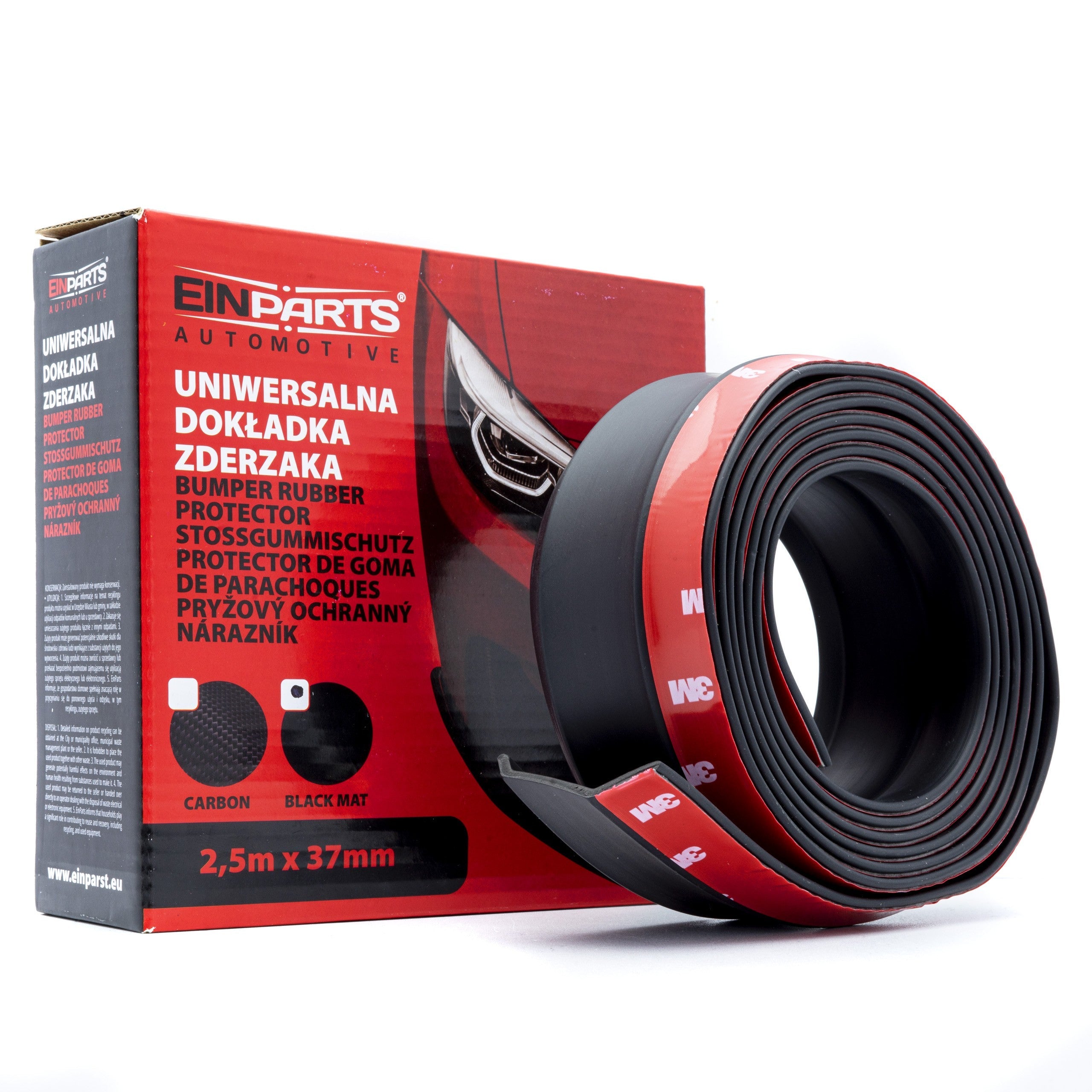 Skyddslist för bil – Svart – 2500 mm