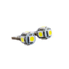 LED-lampa för bil – W5W – W2,1x9,5d – 6000K – 5 LED – SMD 5050 – 2-pack