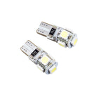 LED-lampa för bil – W5W – W2,1x9,5d – 6000K – 5 LED – SMD 5050 – 2-pack