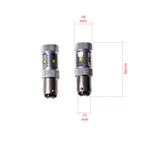 LED-lampa för bil – P21/5W – BAY15d – 6000K – 6 LED – CREE XT-E – 2-pack