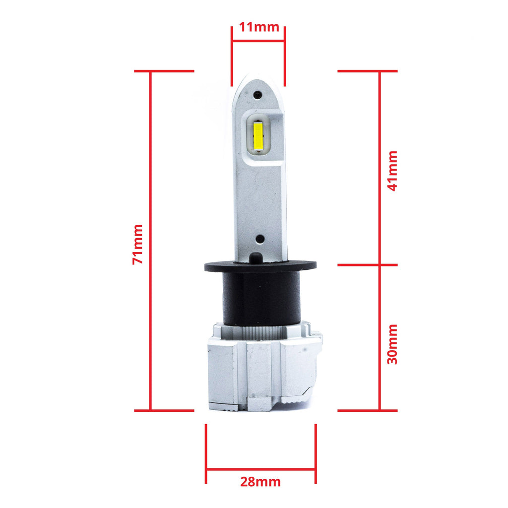 LED-konverteringssats – H1 – 6000K – 9V - 16V – P145S – 2-pack