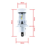 LED-konverteringssats – H4 – 6000K – 9V - 16V – P43t – 2-pack