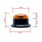 LED-varningsljus – 1700–1800K (Orange) – 54 W – 9V - 32V – 70 mm – Magnet