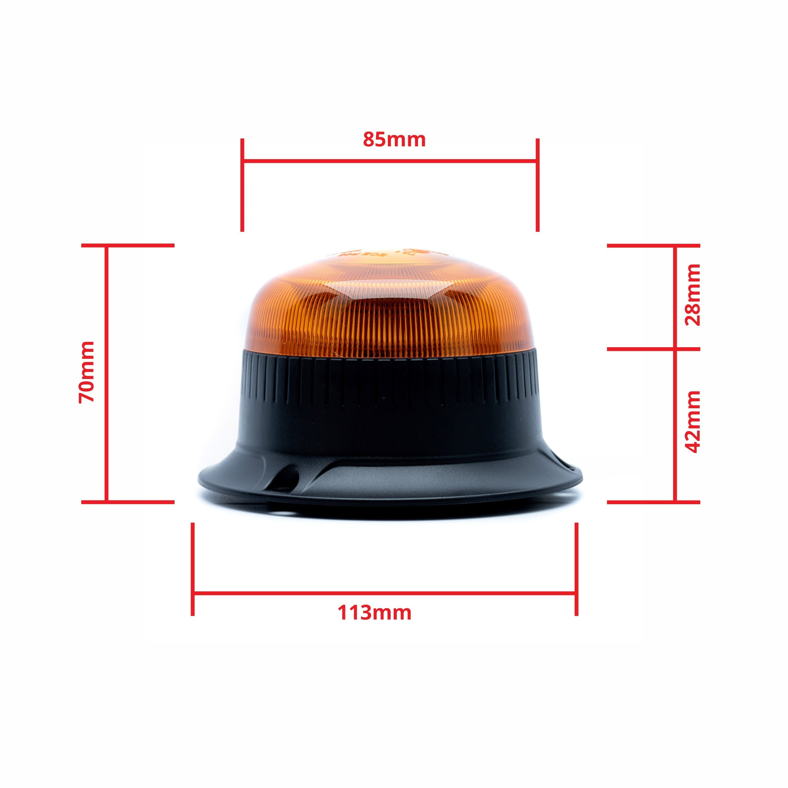 LED-varningsljus – 1700–1800K (Orange) – 54 W – 9V - 32V – 70 mm – Magnet