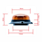 LED-varningsljus – 1700–1800K (Orange) – 54 W – 9V - 32V – 54 mm – Magnet